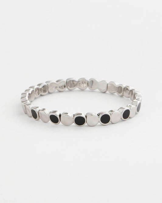 Chico's | Black Mini Circle Stretch Bracelet/ Black