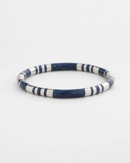 Chico's | Blue Enamel Hinge Bangle/ Blue