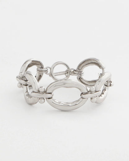 Chico's | Open Link Toggle Bracelet/ Silver