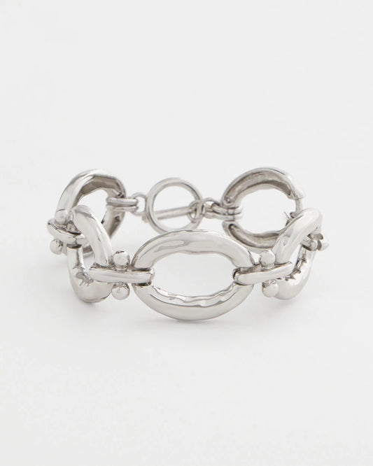 Chico's | Open Link Toggle Bracelet/ Silver