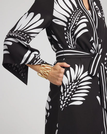 Chico's | Tie-Front Long Kimono/ Black