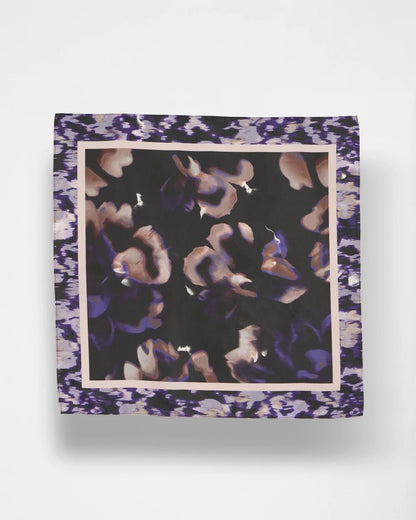 Chico's | Fjord Flora Square Neckerchief Scarf/ Black