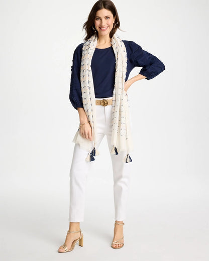 Chico's | Fringe Oblong Scarf/ Multi