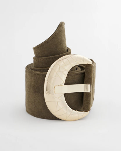 Chico's | Green Faux Suede Sash Belt/ Green