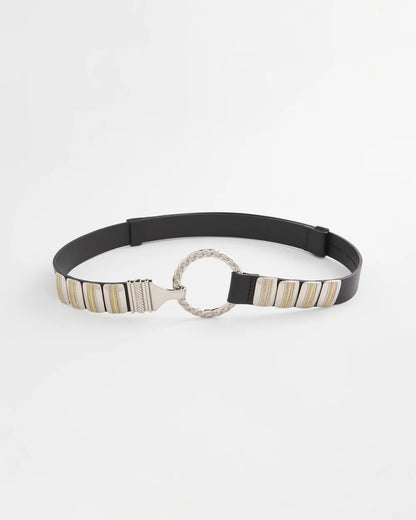 Chico's | Mixed Metal Clasp Belt/ Black