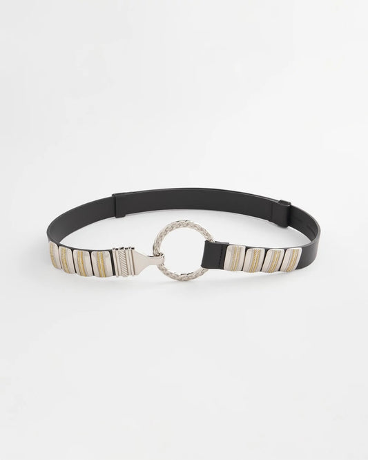 Chico's | Mixed Metal Clasp Belt/ Black