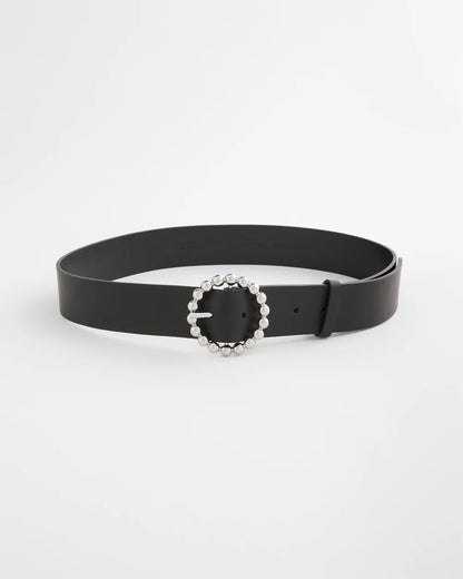 Chico's | Silver Dot Trouser Belt/ Black/Silver