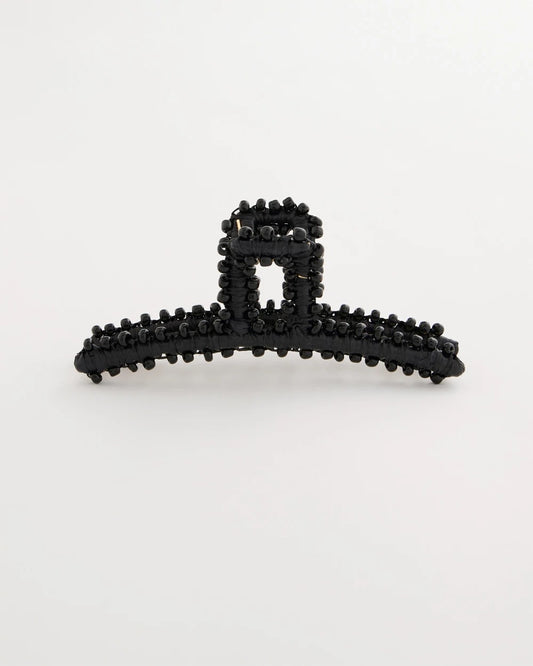 Chico's | Black Raffia Hair Clip/ Black