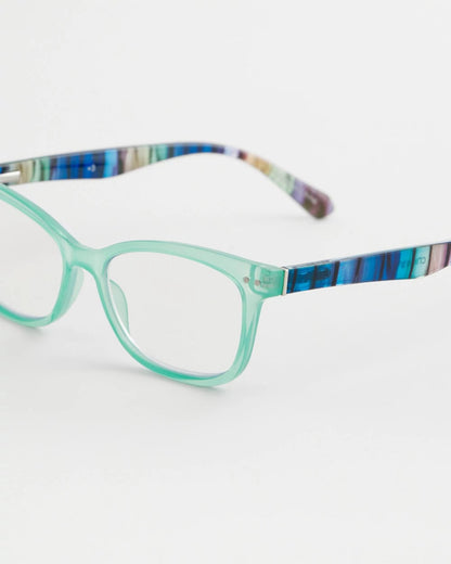 Chico's | Multi-Stripe Square Readers/ Green