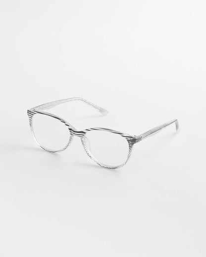 Chico's | Stripe and Polka Dot Readers/ Purple/Black