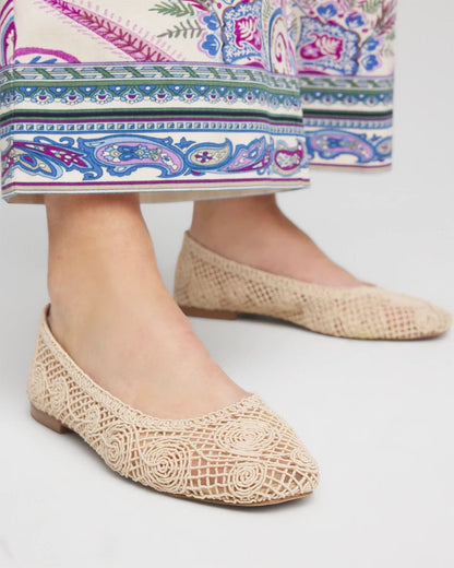 Chico's | Cora Raffia Flats/ Natural