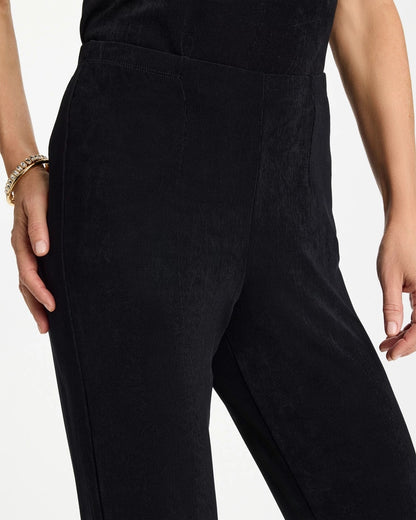 Chico's | Petite Travelers™ Crinkle Textured Pants/ Black