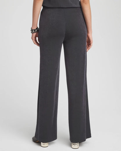 Chico's | Petite Travelers™ Wide-Leg Pocket Pants/ Lavastone