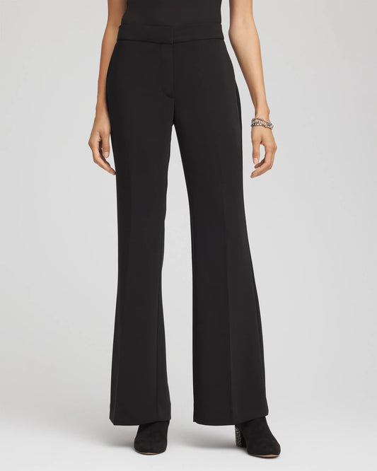 Chico's | Crepe Flared Trouser Pants/ Black
