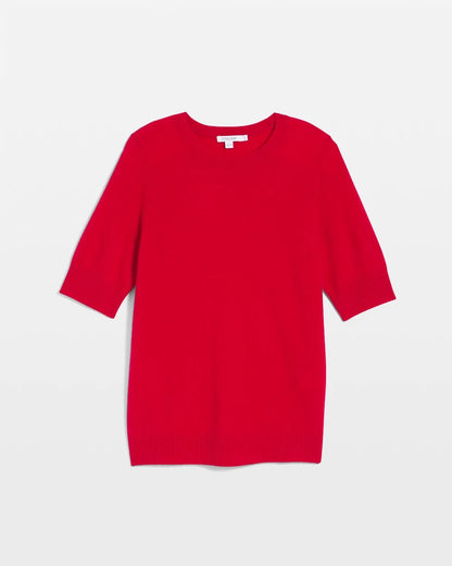 Chico's | Crewneck Cashmere Pullover Sweater/ Red
