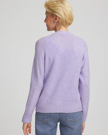 Chico's | Shine Boyfriend Cardigan/ Lilac Mist
