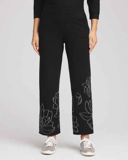 Chico's | Zenergy® Luxe Intarsia Pants/ Black