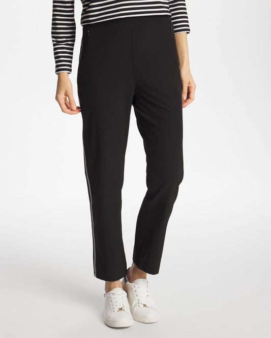 Chico's | Zenergy® UPF Lattice-Trim Ankle Pants/ Black