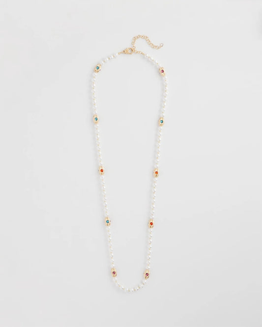 Chico's | Goldtone Faux Pearl Single-Strand Necklace/ Pearl