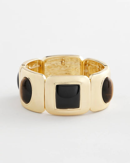 Chico's | Neutral Gold Stretch Bracelet/ Neutral