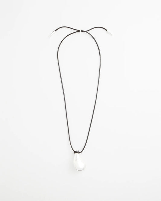 Chico's | Silvertone Adjustable Pendant Necklace/ Mixed Metals