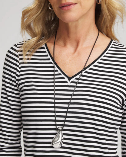 Chico's | Silvertone Adjustable Pendant Necklace/ Mixed Metals