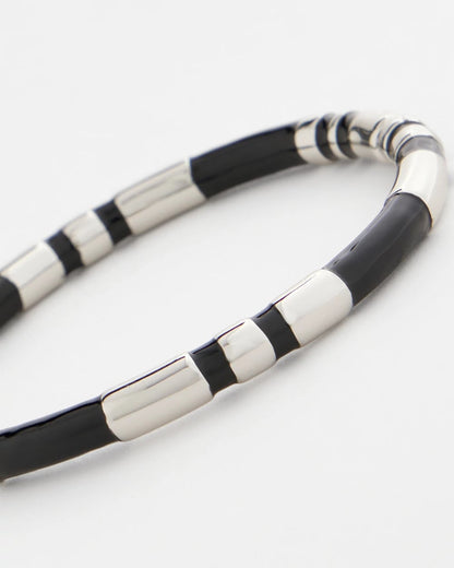 Chico's | Black Enamel Hinge Bangle/ Black