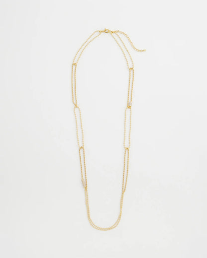 Chico's | Long Gold Ball Chain Single Strand/ Gold