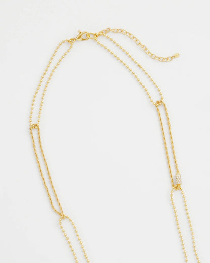 Chico's | Long Gold Ball Chain Single Strand/ Gold