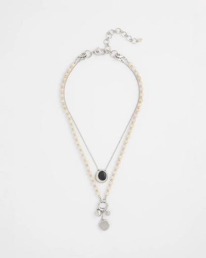 Chico's | Short Double Strand Pendant/ Neutral
