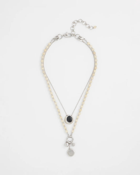 Chico's | Short Double Strand Pendant/ Neutral