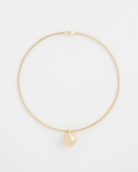 Chico's | Gold Bead Collar Necklace/ Gold