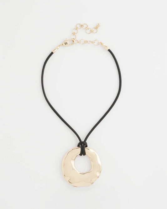Chico's | Modern Gold Pendant/ Gold