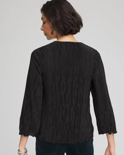 Chico's | Bodre Flare Sleeve Top/ Black