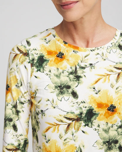 Chico's | Garden Touch of Cool™ Layering Tee/ Ecru
