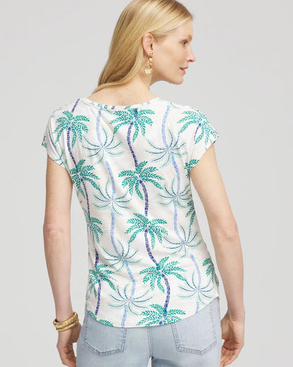 Chico's | Cap Sleeve Dolman Tee/ Alabaster