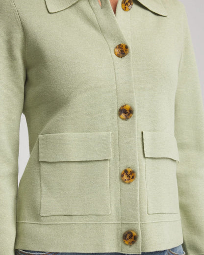 Chico's | Button-Front Cardigan Jacket/ Sage Meadow