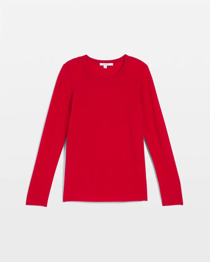 Chico's | Crewneck Cashmere Pullover Sweater/ Red