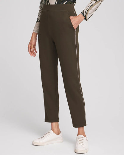 Chico's | Zenergy® Caviar Bead Scuba Ankle Pants/ Primordial Forest