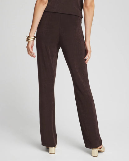 Chico's | Petite Travelers™ No Tummy Pants/ Cocoa Bean