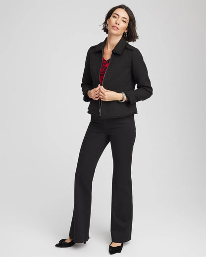 Chico's | Bouclé Peplum Jacket/ Black