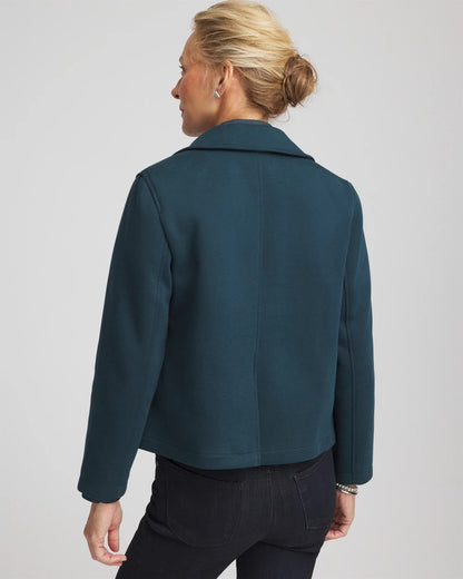 Chico's | Plush Knit Blazer/ Teal Shadow