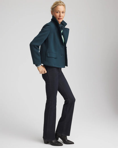 Chico's | Plush Knit Blazer/ Teal Shadow