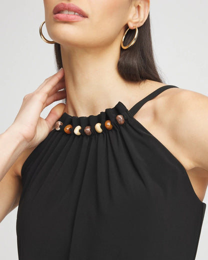 Chico's | Magicsuit® Square Cut Beverly Swimdress/ Black