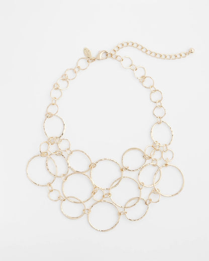 Chico's | Short Goldtone Multi-Strand Link Necklace/ Gold