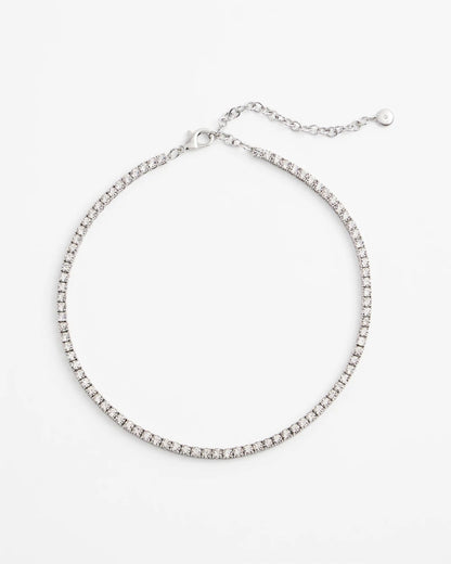Chico's | Silver Tennis Necklace/ Silver