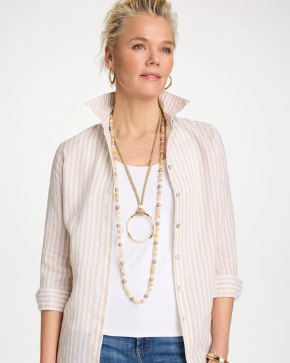 Chico's | Neutral Long Layering Necklace/ Neutral
