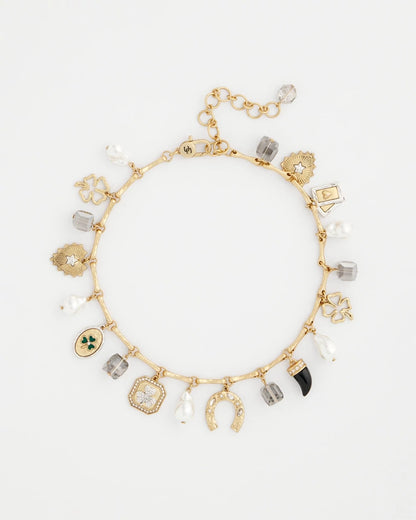 Chico's | Lucky Charm Short Necklace/ Gold