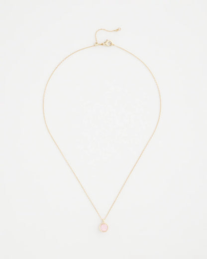 Chico's | Pink Fine Single Strand Necklace/ Pink