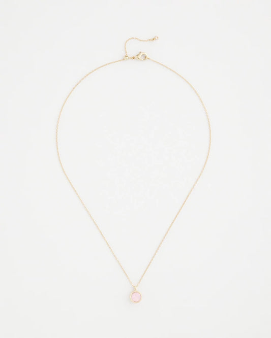 Chico's | Pink Fine Single Strand Necklace/ Pink